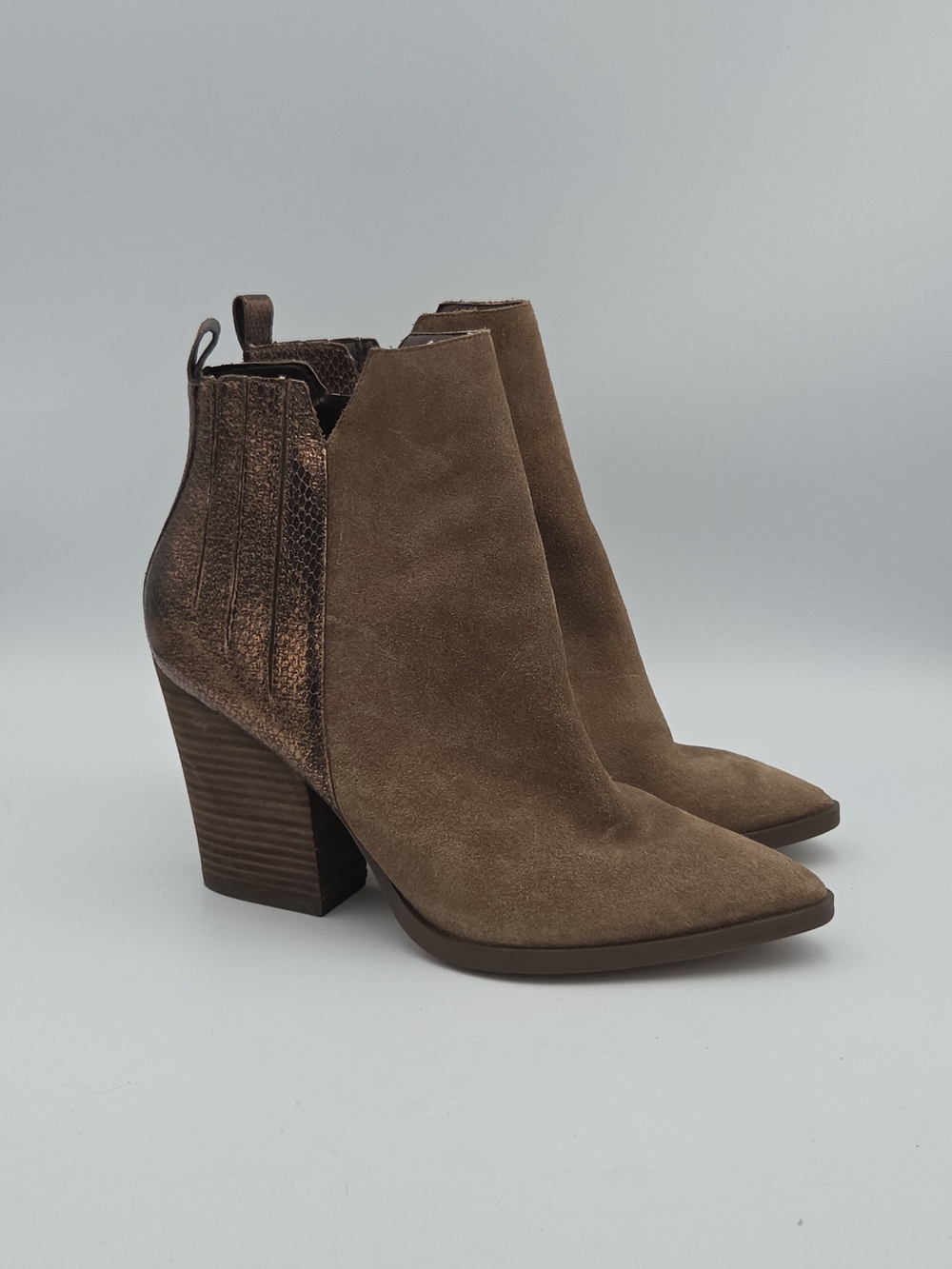 Guess Women's Heeled Ankle Boots Brown US 10M